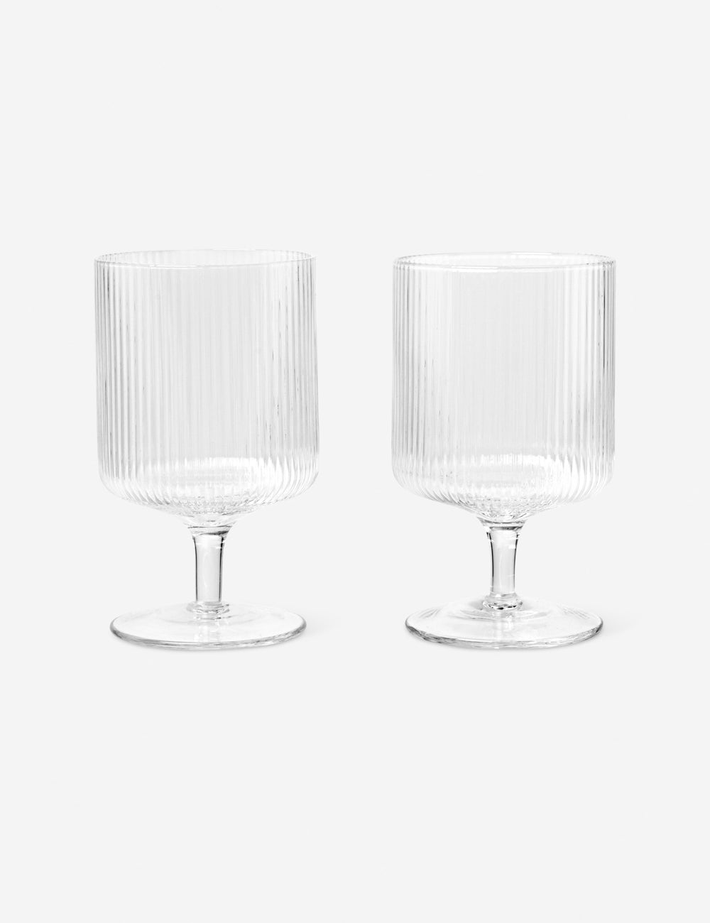 Clear Striped Glass Cup Ripple Drinking Glasses Modern Kitchen