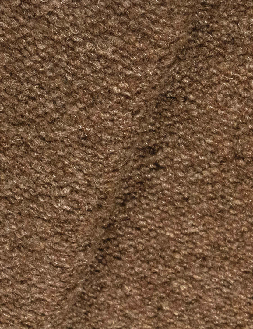 Brown Boucle Fabric Swatch