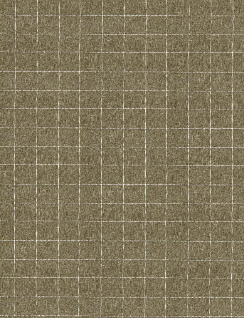 Olive Grid Fabric Swatch