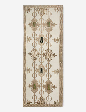 Vintage Turkish Hand-Knotted Wool Runner Rug No. 237, 4' x 10'10