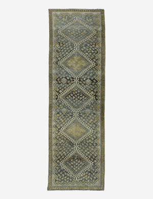 Vintage Turkish Hand-Knotted Wool Runner Rug No. 206, 2'12