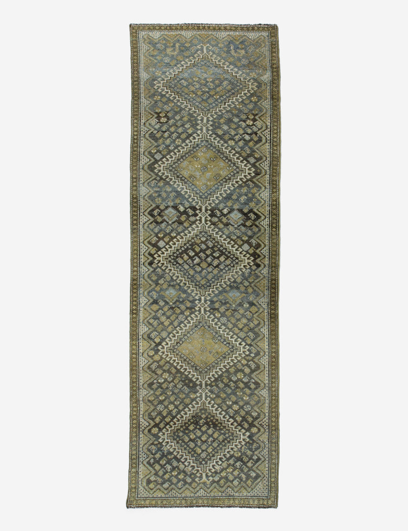 Vintage Turkish Hand-Knotted Wool Runner Rug No. 206, 2'12" x 8'8"