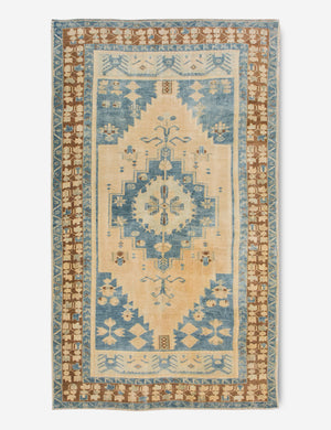 Vintage Turkish Hand-Knotted Wool Rug No. 410, 4'6