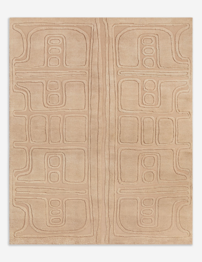 #size::6--x-9- #size::8--x-10- #size::9--x-12- #size::10--x-14- #size::12--x-15- | Bosa abstract design hand-knotted wool rug.