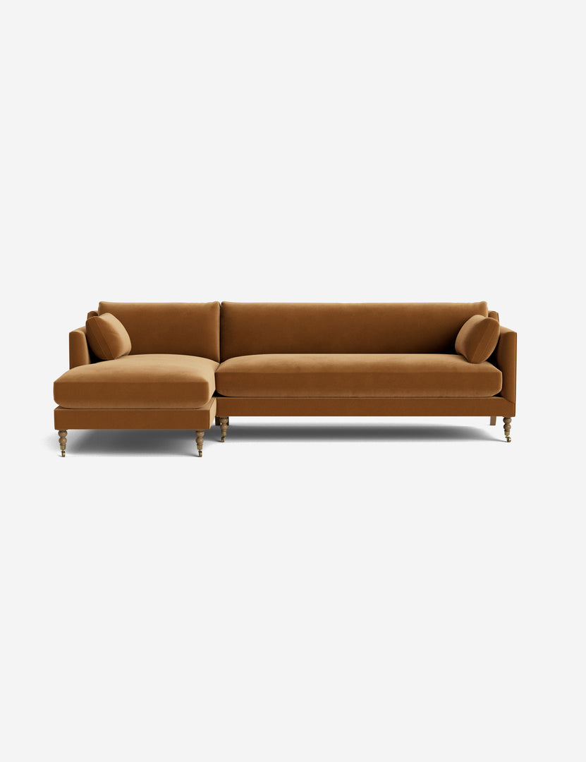 #color::rust-classic-velvet #leg-finish::latte-and-brass #configuration::left-facing