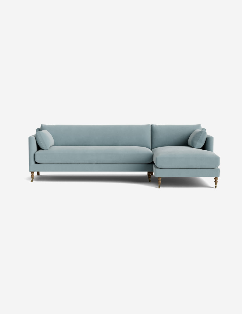 #color::sky-blue-classic-velvet #leg-finish::latte-and-brass #configuration::right-facing