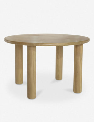 Dever oak wood round dining table.