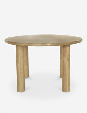 Dever oak wood round dining table.