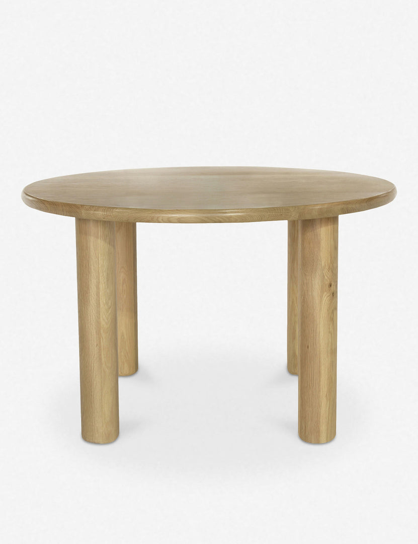 #color::natural | Dever oak wood round dining table.