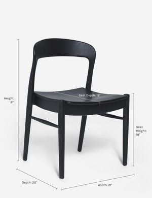 Dimensions on the Ida Dining Chair