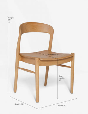 Dimensions on the Ida Dining Chair