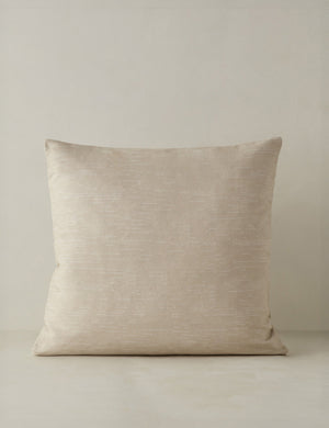 Leighton broken stripe throw pillow in natural.