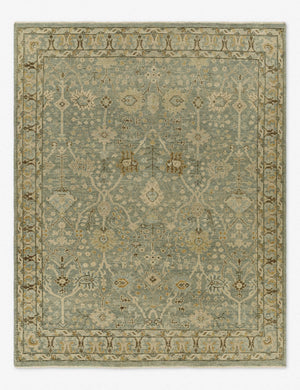 Quintero traditional motif hand-knotted wool rug