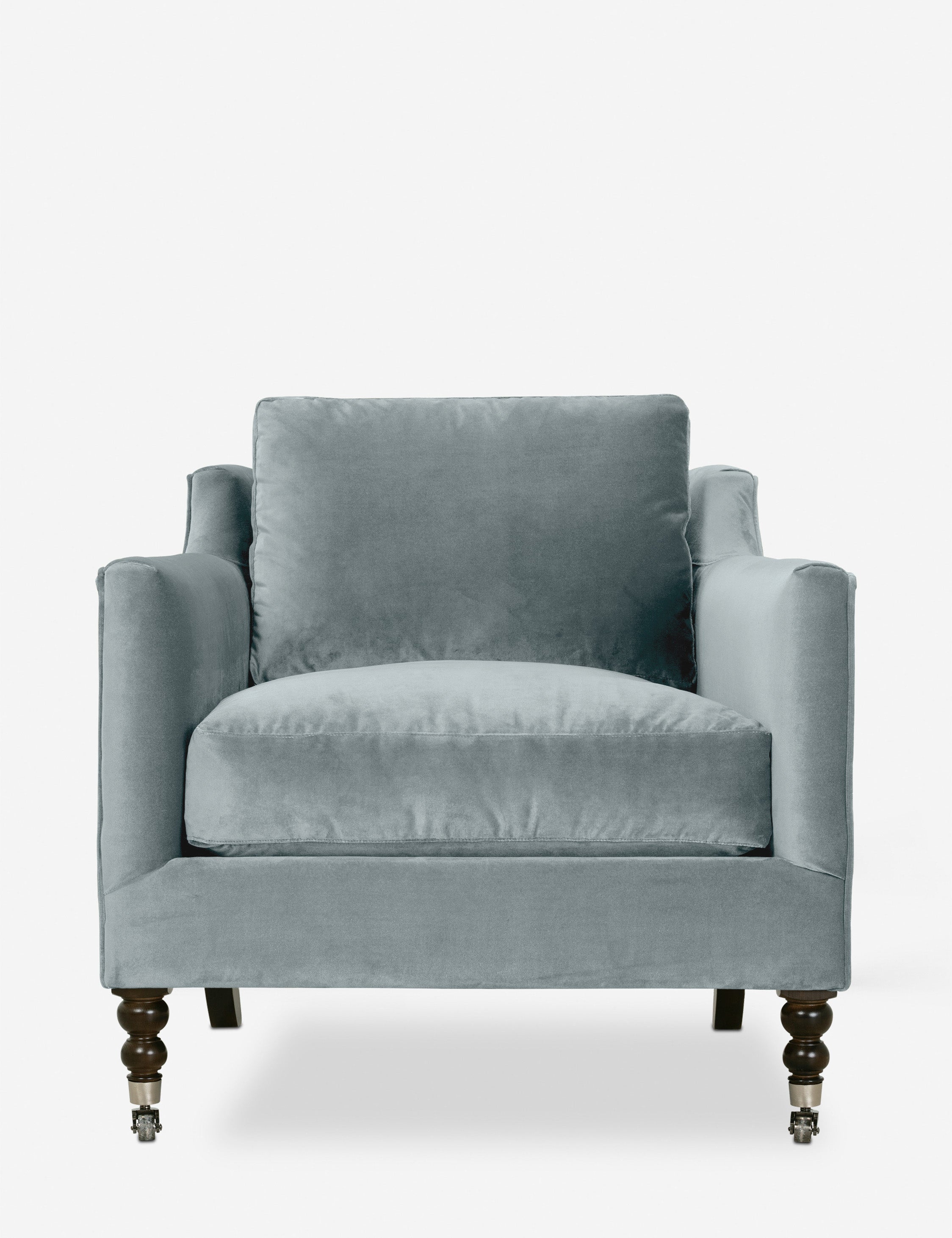 Chair grey online velvet