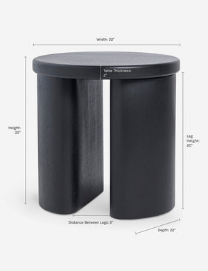 Dimensions on the Olga Round Side Table