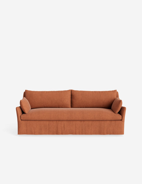 #size::84-W #color::terracotta-linen-weave
