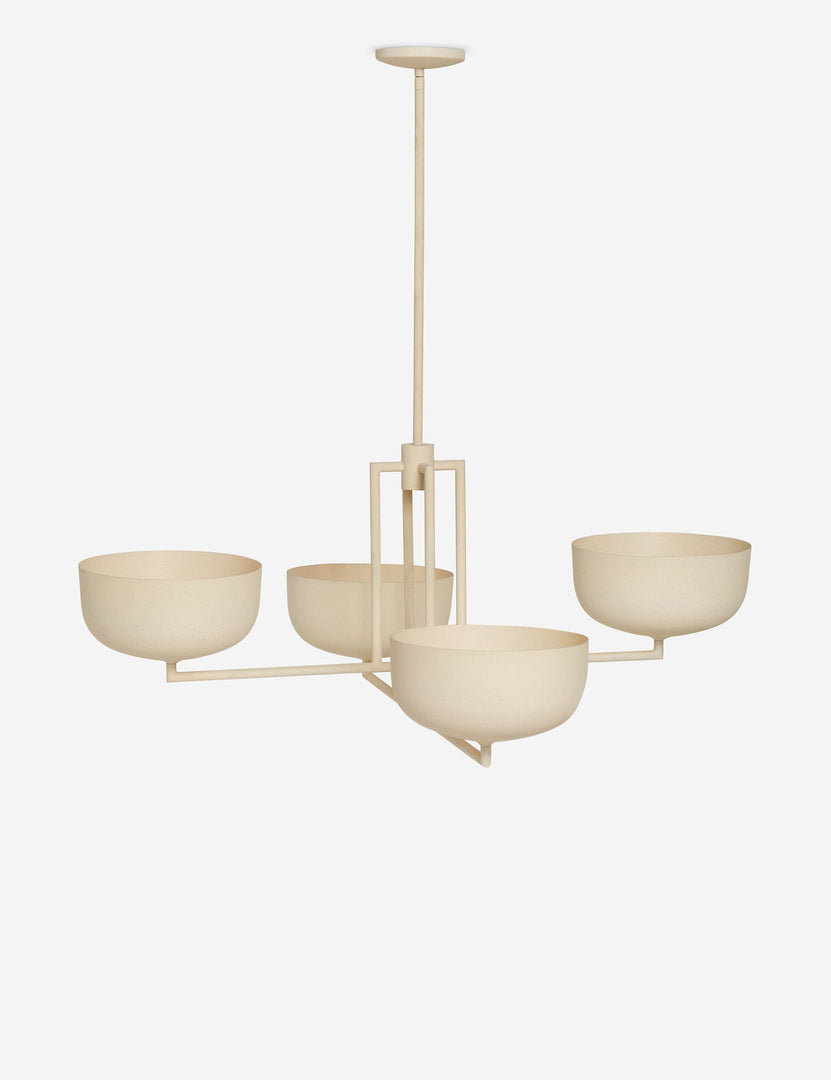 #color::sand #size::35-dia | Talley modern sculptural chandelier.