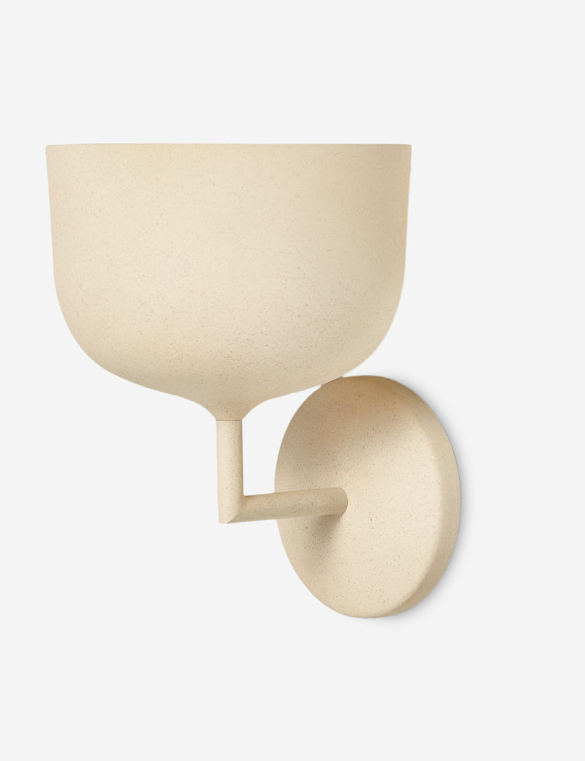 #color::sand | Talley modern sculptural wall sconce.