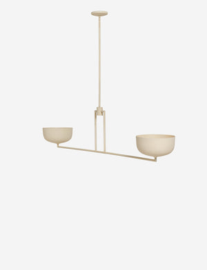 Talley modern sculptural linear chandelier.