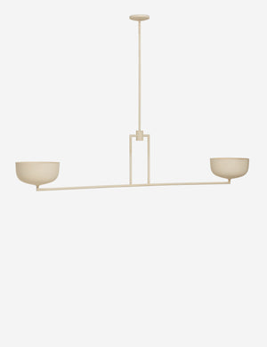 Talley modern sculptural linear chandelier.