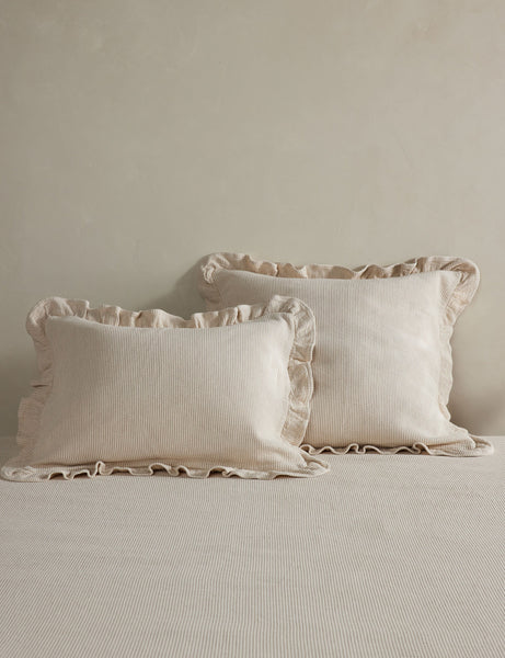 #size::standard #size::king | Vekki relaxed cotton pillow sham set