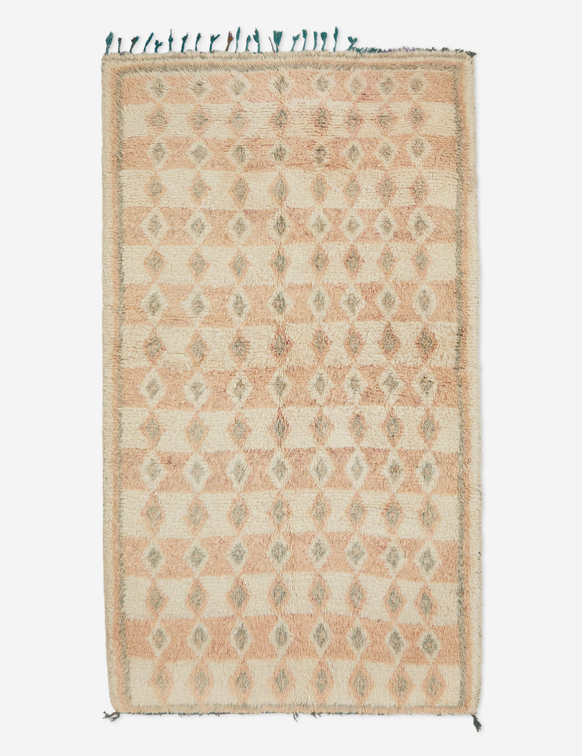 Vintage Moroccan Hand-Knotted Wool Runner Rug No. 10, 4'6" x 8'4"