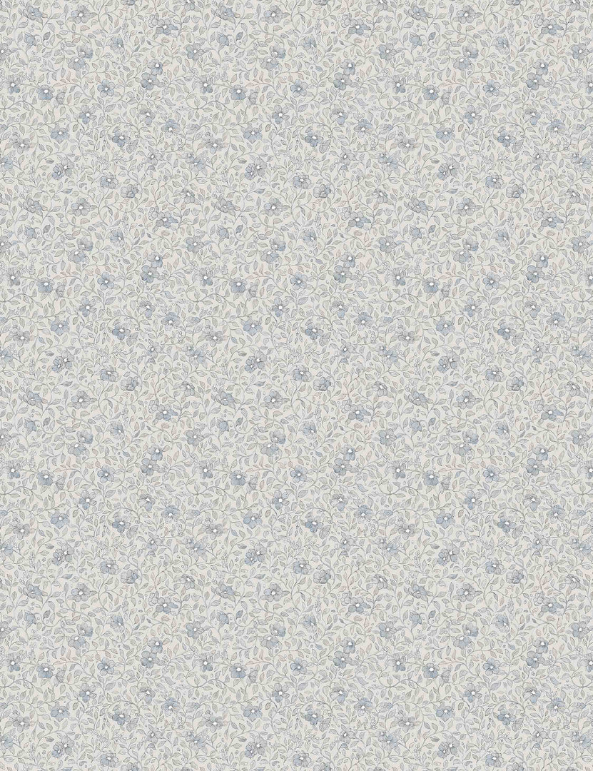 Scalamandre Stella Wallpaper Swatch by Sandberg, Misty Blue