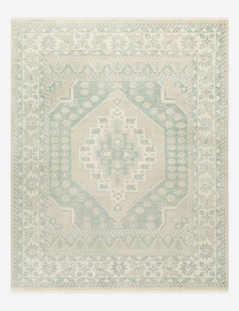 #size::2--x-3- #size::6--x-9- #size::9--x-12- #size::8--x-10- #size::2-6--x-10- #size::2-6--x-8- | Taskin medallion design hand-knotted wool blend rug