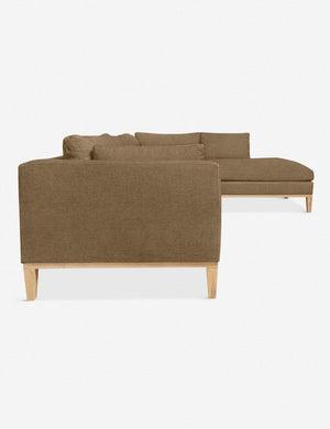 Side of the Charleston pebble right-facing sectional sofa