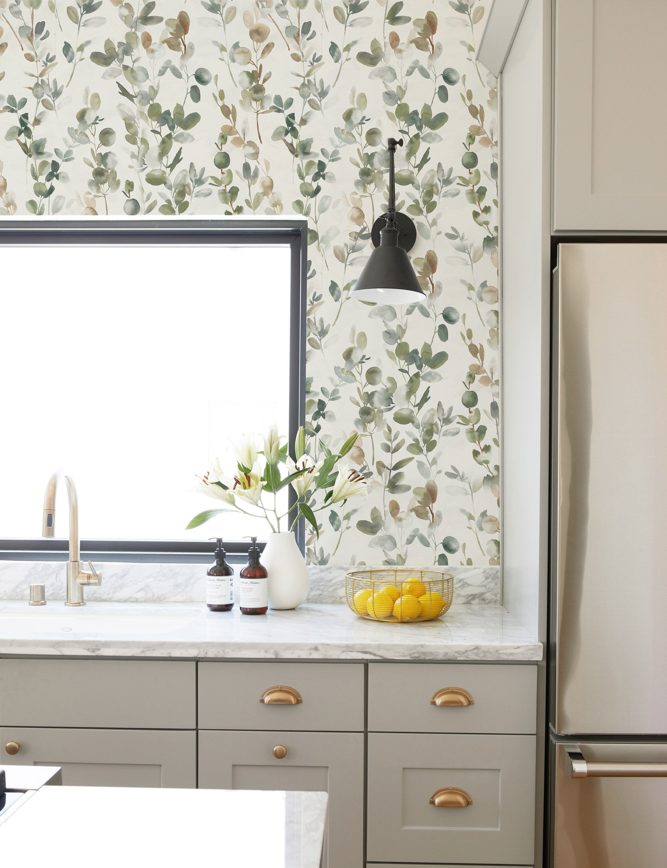 Joyful Eucalyptus Wallpaper by Candice Olson