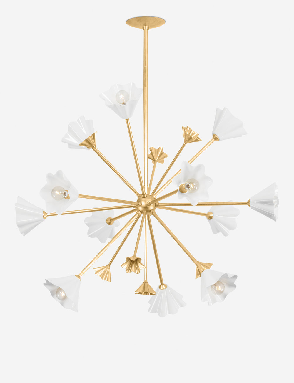 Marigold Gold Flower Chandelier