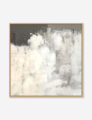 Rina abstract netural gray toned Wall Art with a brushstroke texture