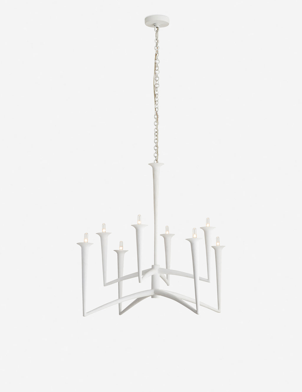 Isma White Modern Chandelier by Arteriors