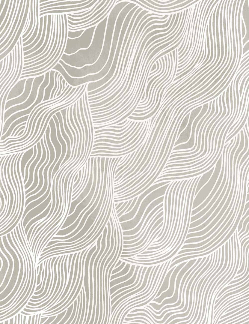 Alina Wallpaper, Gray Swatch