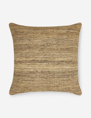 Bryce natural-toned silk square pillow