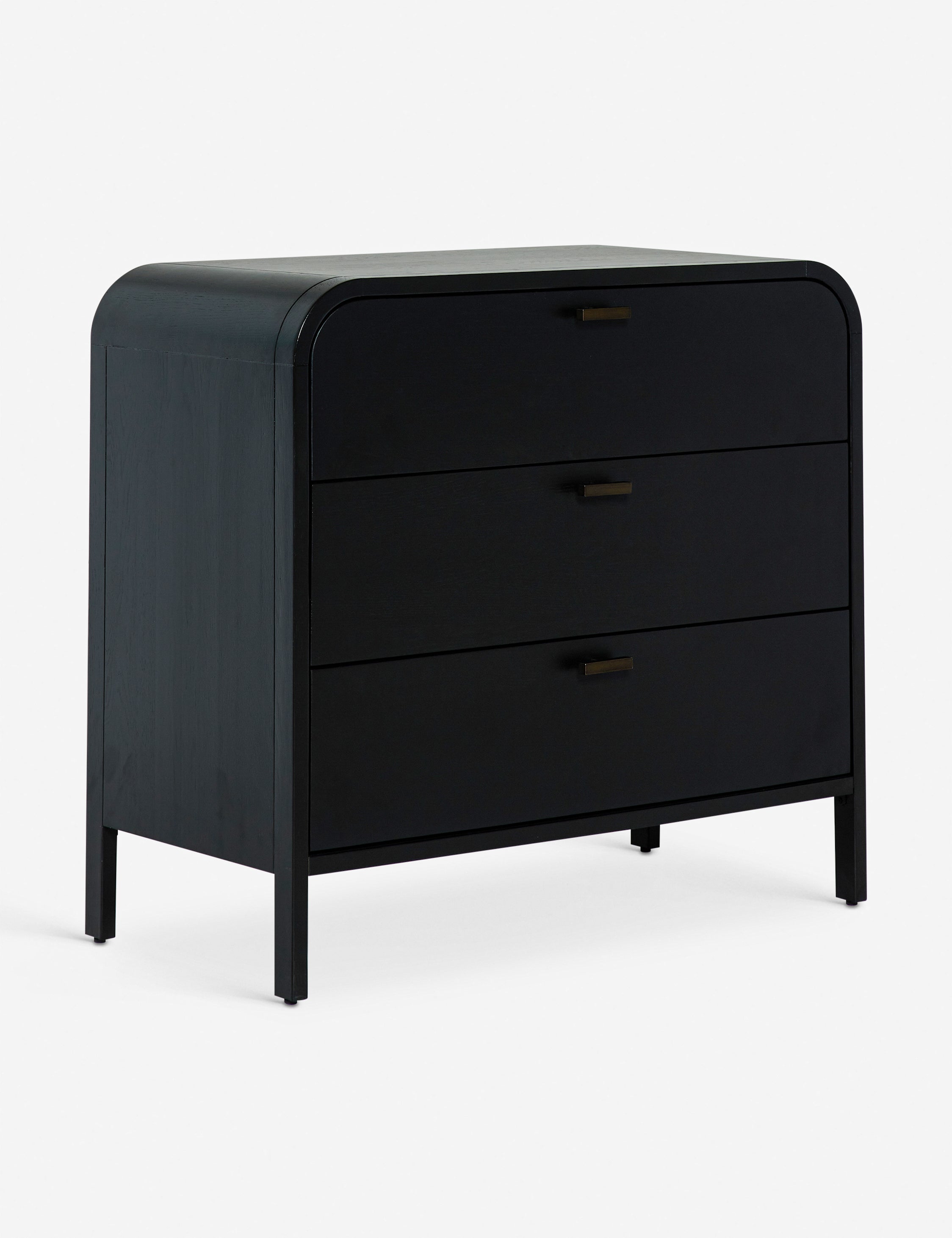 Black 3 drawer deals dresser