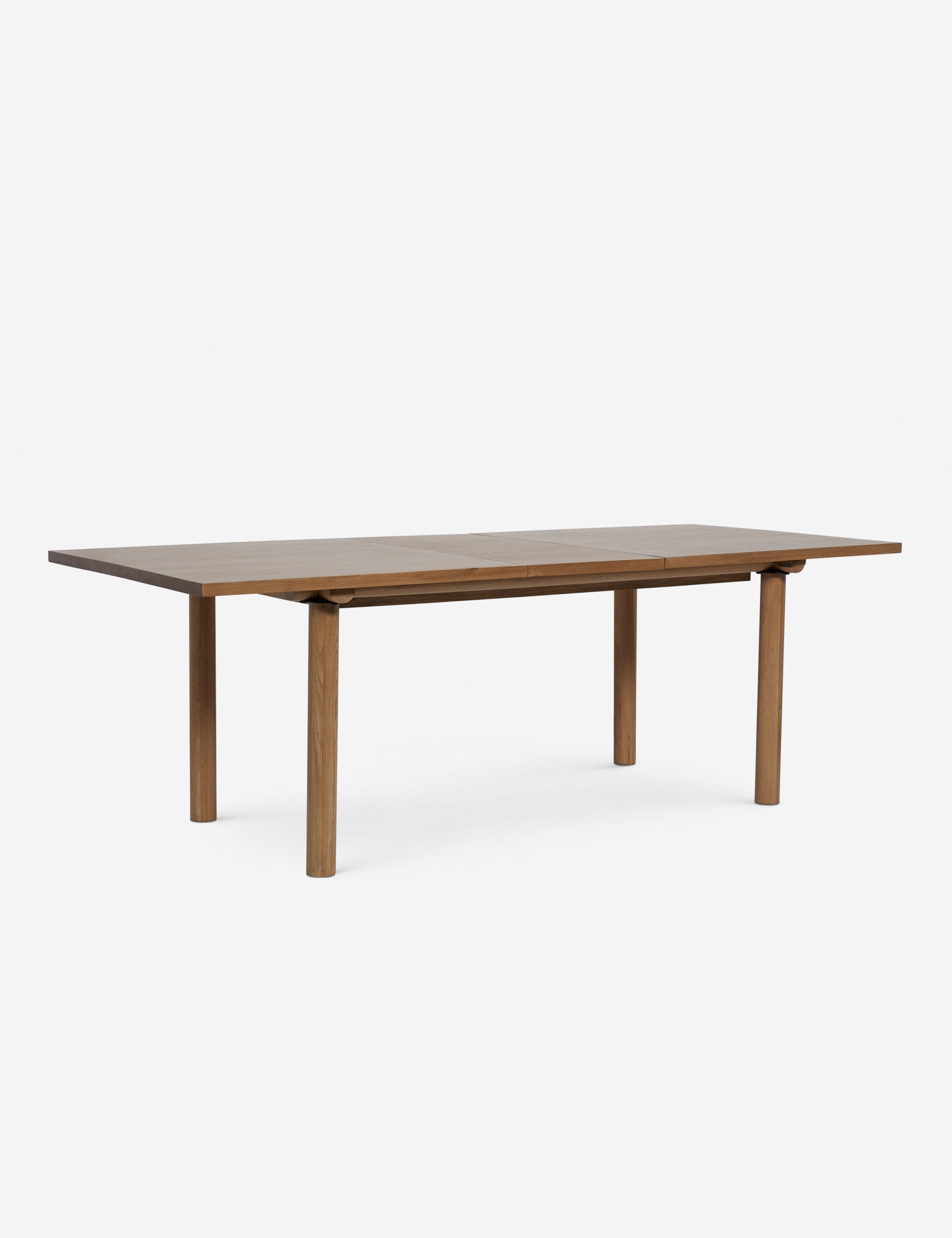 Hewitt Extendable Oak Wood Dining Table