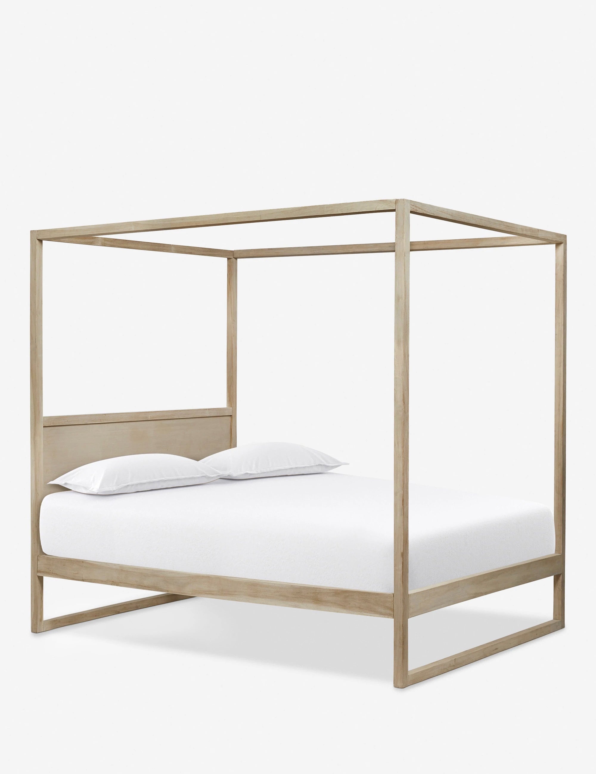 Keiry Wood Canopy Platform Bed