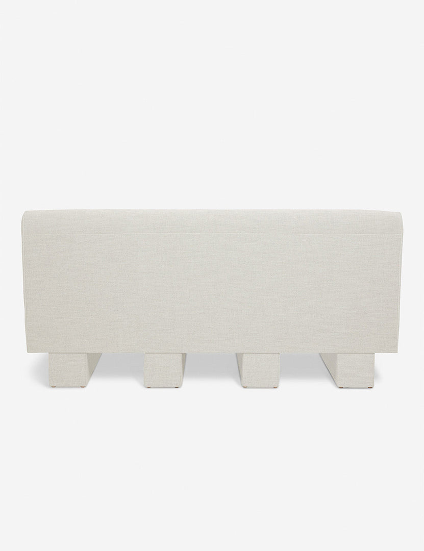 #color::Natural-Linen | Back of the Lena Natural Linen armless sofa