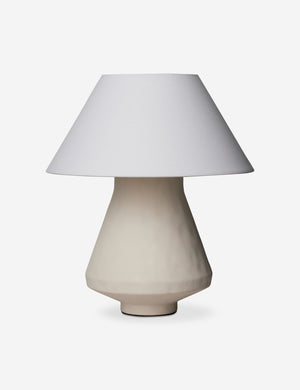 Vincente sculptural ceramic table lamp.