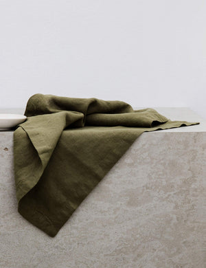 Trench Linen Table Runner by Hadiya Williams - Lulu and Georgia