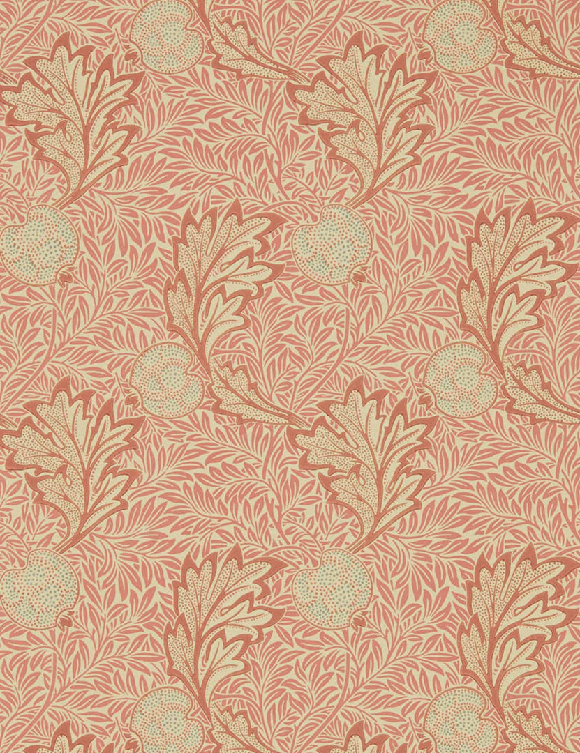 Morris & Co. Apple Wallpaper, Rust Gold Swatch