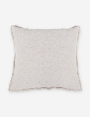 Ojai Cotton Matelasse Blush Pink Euro Sham by Pom Pom at Home