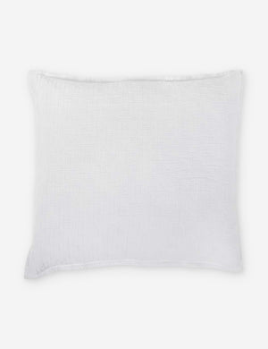 Ojai Cotton Matelasse White Euro Sham by Pom Pom at Home